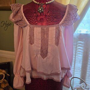 Free people Francie Silky Blouse xs